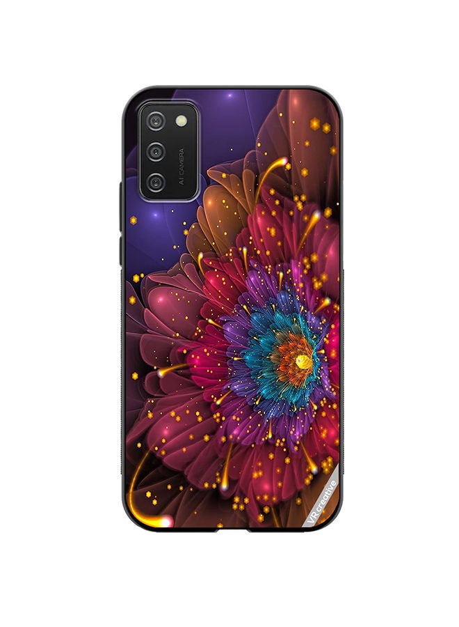 VR CREATIVE Protective Case Cover For Samsung Galaxy A02s Flower Design Multicolour - Image 1