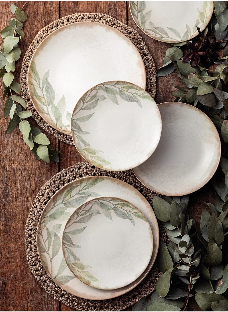 TRAMONTINA Since 1911,Made in Brazil- Natur 28cm Decorated Porcelain Dinner Plate  - Image 4
