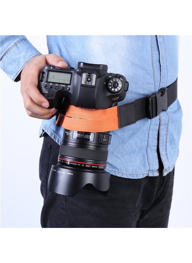 Generic Multi-Color Universal SLR Digital Camera Fixed Belt Mountaineering Cycling Camera Fixed Belt Waist Bag Belt Wholesale-Color:Pro Black  - Image 2