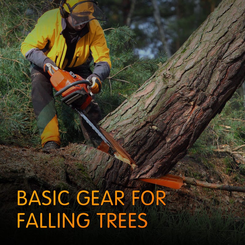 NEO-TEC 6 Pack Tree Felling Wedges, Chainsaw Wedges, 5.5"+8" Tree Cutting Equipment, Tree Cutting Equipment with Spikes for Safe Tree Cutting - Image 2