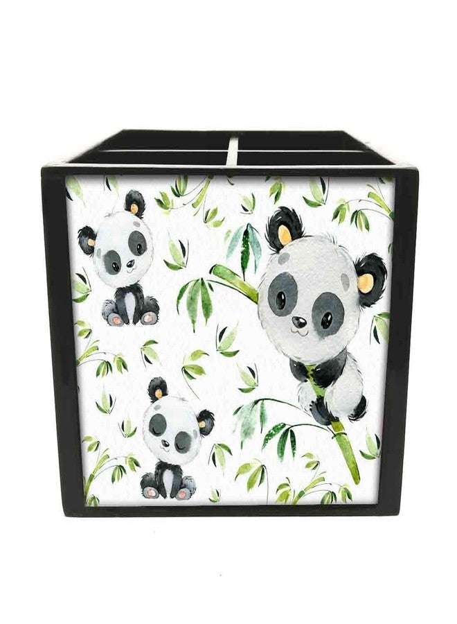 Nutcase Designer Cutlery Stand Holder Silverware Caddy-Spoons Forks Knives Organizer for Dining Table & kitchen W-5.75" x H -4.25" x L-5.5"�- Cute Panda - Image 2