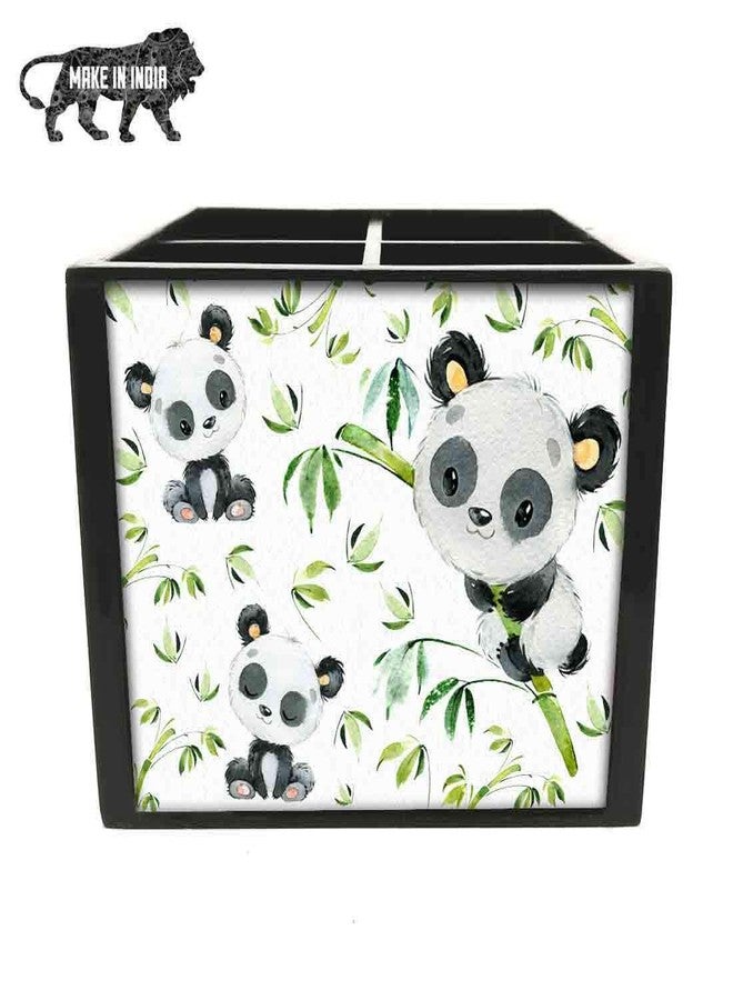 Nutcase Designer Cutlery Stand Holder Silverware Caddy-Spoons Forks Knives Organizer for Dining Table & kitchen W-5.75" x H -4.25" x L-5.5"�- Cute Panda - Image 4