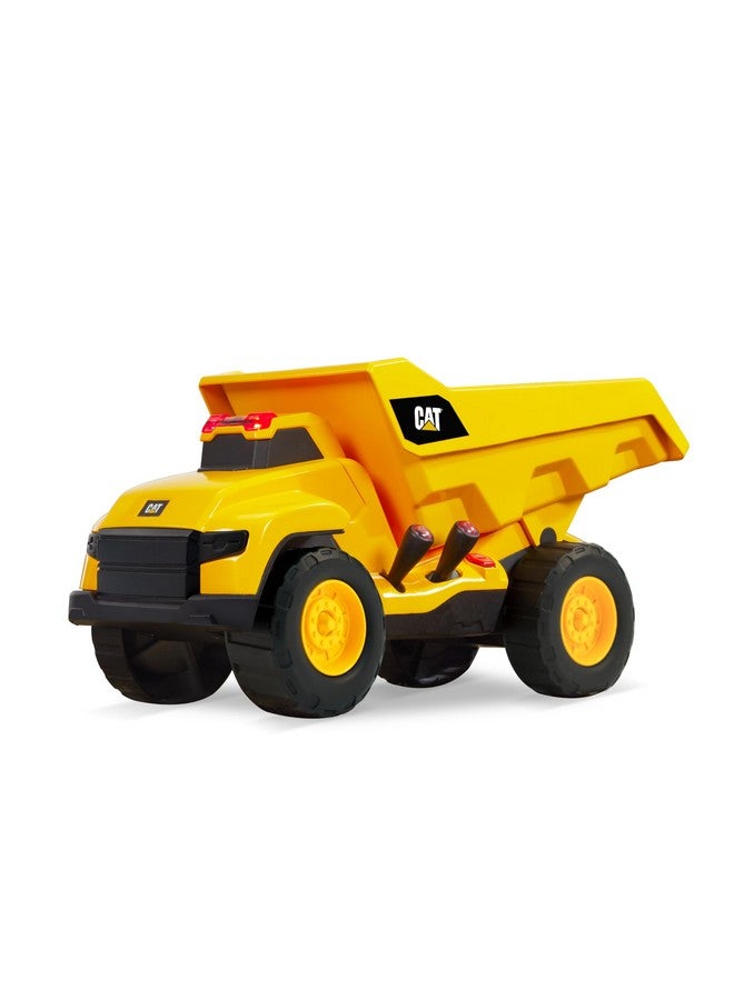 CAT CAT Construction Toys, Motorized Dump Truck Toy, 6 Unique Sounds, 2 Motorized Functions, Lights & Sounds, Includes 3 AA Batteries. - Image 1