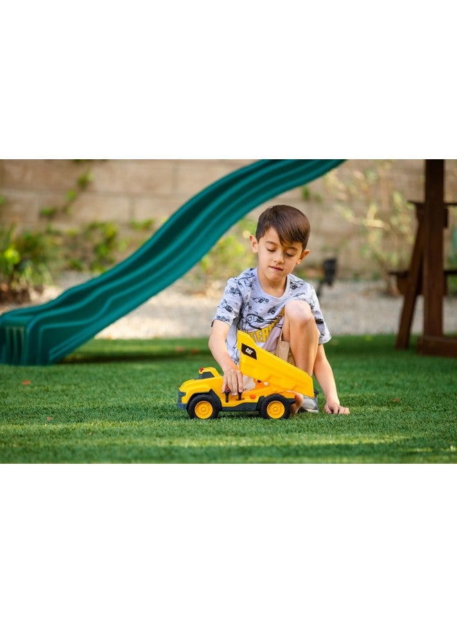 CAT CAT Construction Toys, Motorized Dump Truck Toy, 6 Unique Sounds, 2 Motorized Functions, Lights & Sounds, Includes 3 AA Batteries. - Image 4