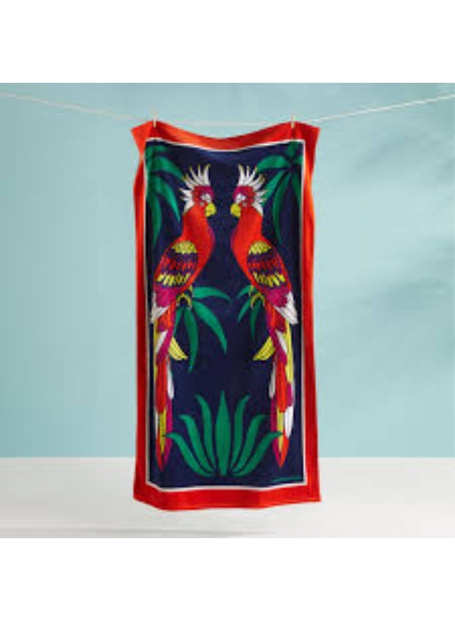 Jonathan Adler PARROTS BEACH TOWEL 1 piece - Image 1