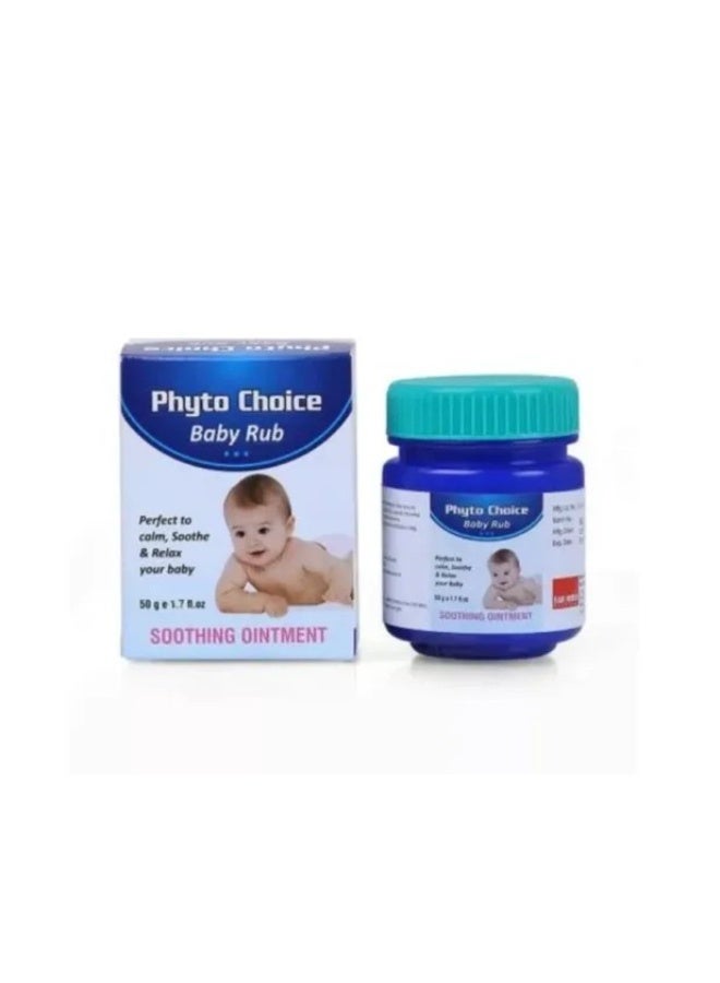 Phyto Choice Baby Rub Soothing Ointment 50G – Gentle Comfort for Babies