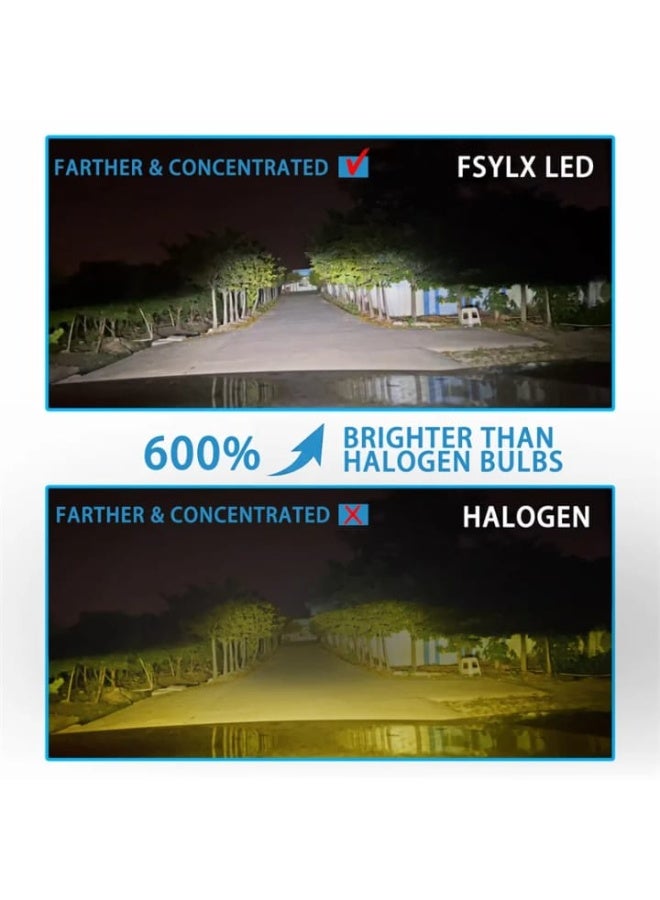 كونبيكس لمبات أمامية LED من كونبكس W3 – سلسلة عالية القدرة، ضوء أبيض 6000 كلفن، سطوع فائق 11000 لومن، عمر تشغيل 30,000 ساعة، تركيب سهل Plug & Play لترقية مصابيح السيارات والدراجات النارية (قطعتان) - Image 5