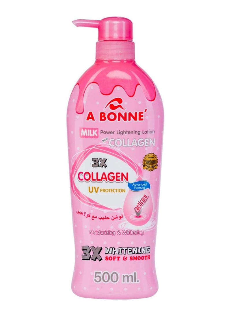 A BONNE 3X Whitening Milk Power Lightening Collagen Lotion - 500ml - Image 1