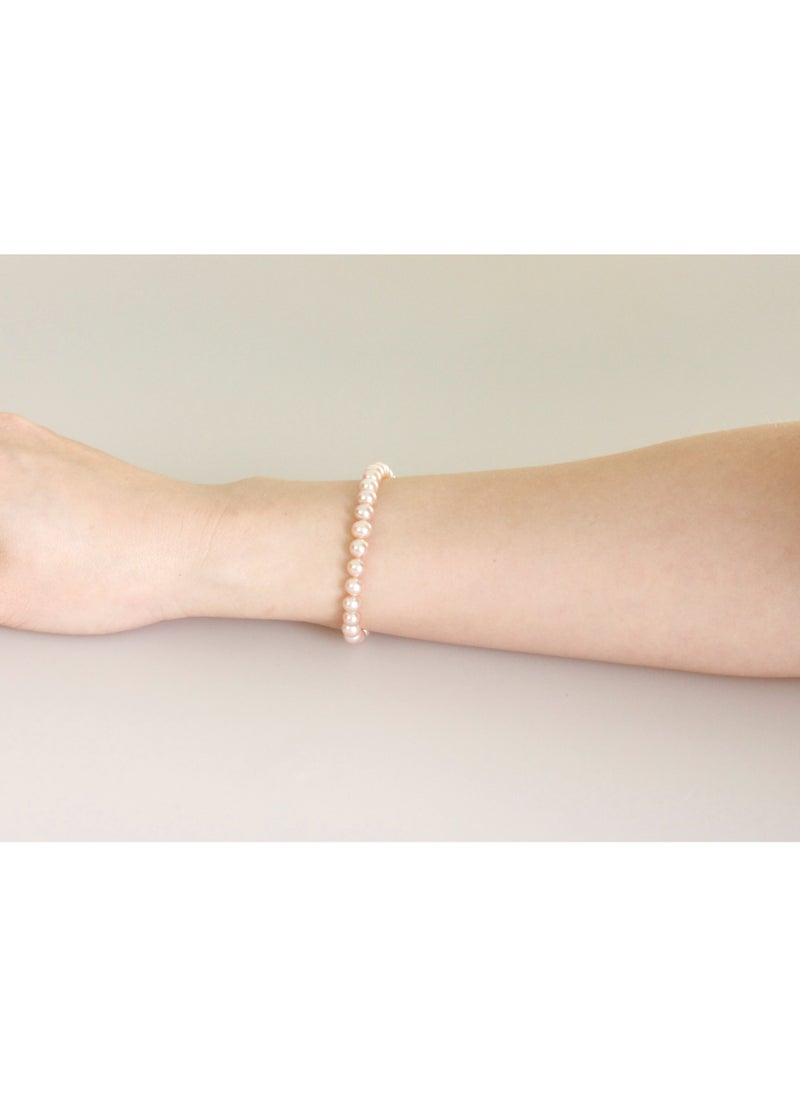MIKURA - Bracelet 1st 19Cm, Freshwater Pearls, A Quality, Natural Multi Color, 6.0-5.5MM, 18KY - Image 1