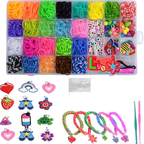 JIYAKO 2000+Rubber Band Bracelet Kit, Loom Bracelet kit,Bracelet Making kit,Friendship Bracelet kit - Image 1