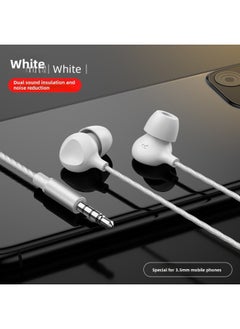 Generic Sleep Headphones TYPE-C In-ear Comfort Side Sleep Sound Insulation Noise Reduction Soft Silicone For Apple Wired Headphones-Color:White 3.5mm Plug  - Image 1