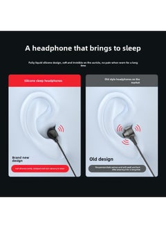 Generic Sleep Headphones TYPE-C In-ear Comfort Side Sleep Sound Insulation Noise Reduction Soft Silicone For Apple Wired Headphones-Color:White 3.5mm Plug  - Image 3