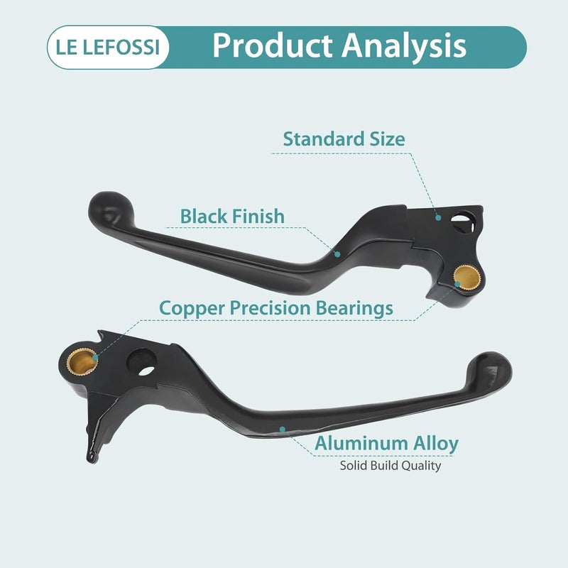 LE LEFOSSI Black Brake Clutch Hand Lever Set - Image 3