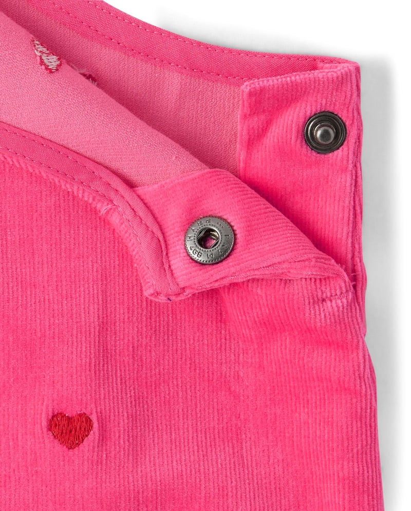 Gymboree,and Toddler Embroidered Sleeveless Skirtall Jumpers,Pink Vday Hearts,2T - Image 4