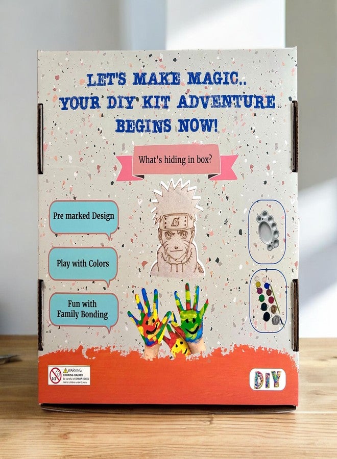 سبلاش مجموعة طلاء الخشب للأطفال من SPLASH | مجسمات ناروتو الخشبية | للأعمار من 4 سنوات فما فوق | ممتعة، تعليمية، وهدية للأطفال | نشاط صفي | مجموعة طلاء | هدية عيد ميلاد | مجموعات حرفية للرسم | ناروتو. - Image 3