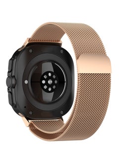 Generic Compatible with Galaxy Watch Ultra Bands,Magnetic Metal Wristband Stainless Steel Mesh Milanese Loop Magnetic Clasp Replacement Strap for Samsung Galaxy Watch Ultra Band 47mm Men Women (Rose Gold)  - Image 2