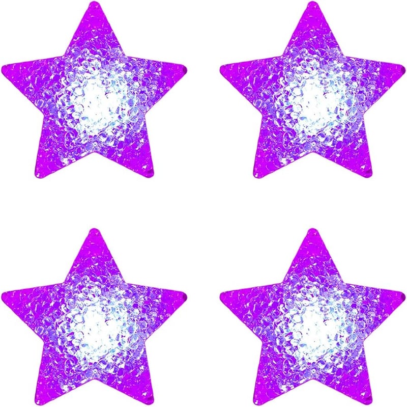 Purple LED Star Lights Pack of 4 for Dance Stage Performance Party Decorations - Image 2