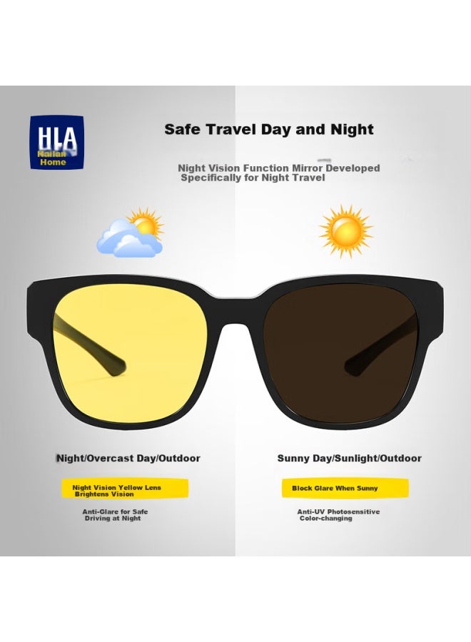 Hla Night Vision Gl For Driving, Prescription Lenses For Men And Women, Polarized Sungl, Day And Night Use, Photochromic Sungl - Image 2