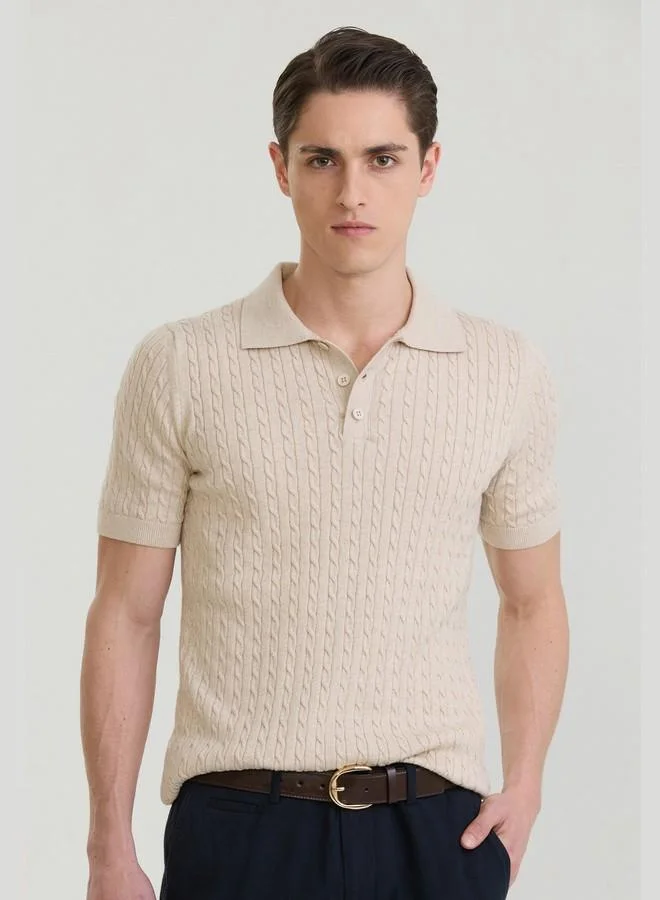 FELIX HARDY Men's 100% Cotton Knit Polo Shirt Short Sleeve