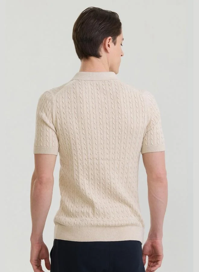 FELIX HARDY Men's 100% Cotton Knit Polo Shirt Short Sleeve