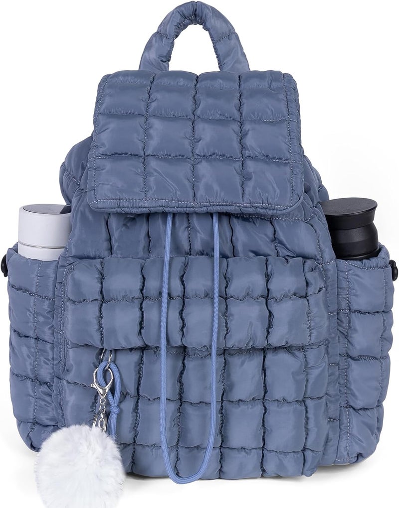 iSamzan Quilted Puffer Backpack for Women: Large Lightweight Soft Purse Backpacks for Travel Daypack - Image 1