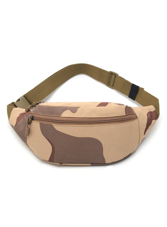 Generic OxFord Cloth Waterproof Outdoor Multi-Layer Sportswear Mobile Phone Waist Bag Men's Work Durable Crossbody Mountaineering Bag-Color:Three Colors  - Image 1