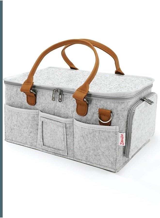 Zenito Portable Diaper Caddy Organizer - Nursery Essential - Image 1