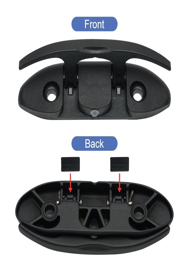 Thorn Boat Folding Cleats 4 Pack - Marine Grade Nylon Flip Up Dock Cleat with Fasteners | Low Profile Fold Down Cleats for Boats, Docks & Pontoons - Image 3