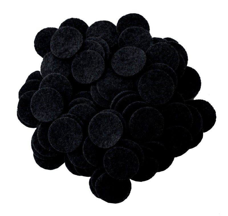 Playfully Ever After Black Craft Felt Circles 34 Inch 150pc