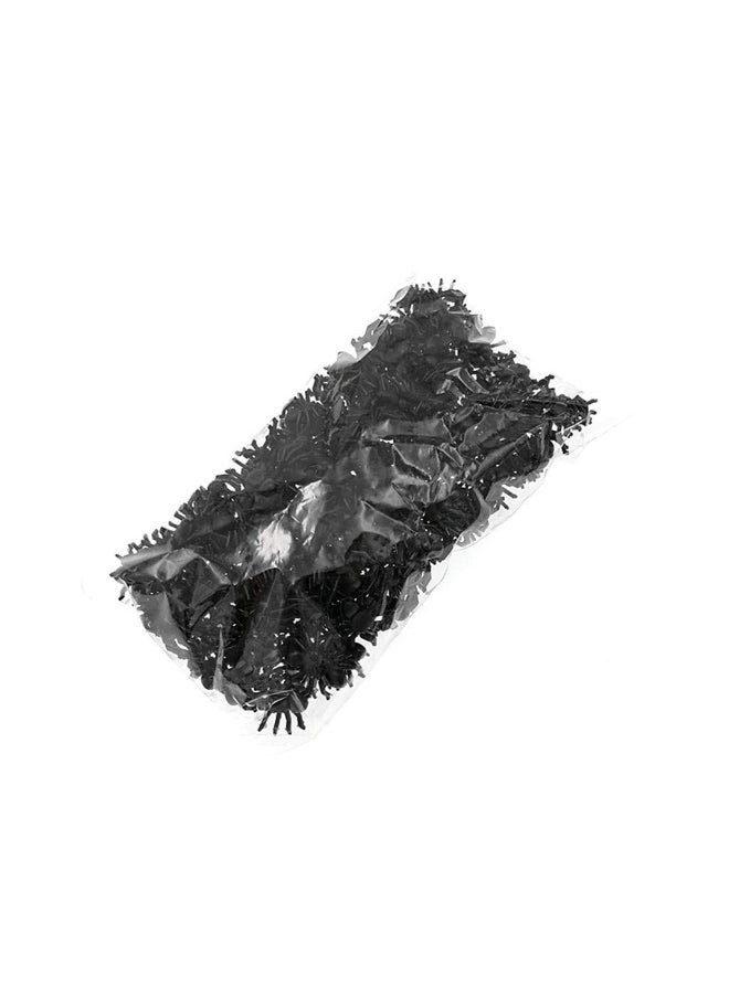 ALIMITOPIA ALIMITOPIA 200pcs Fake Black Spider Realistic Imitation Bug for Halloween Prank Props06  - Image 2
