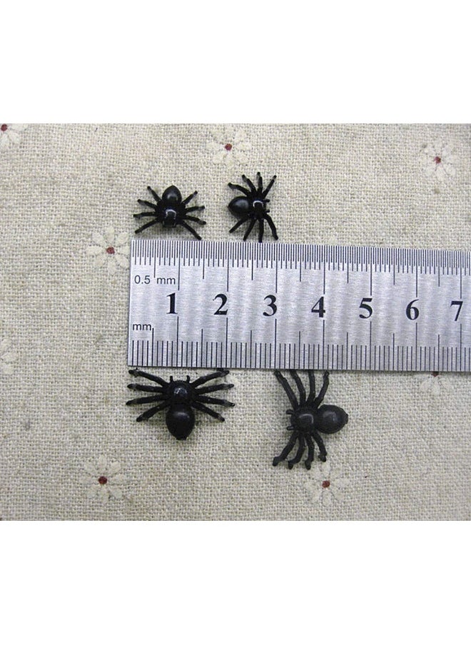 ALIMITOPIA ALIMITOPIA 200pcs Fake Black Spider Realistic Imitation Bug for Halloween Prank Props06  - Image 4