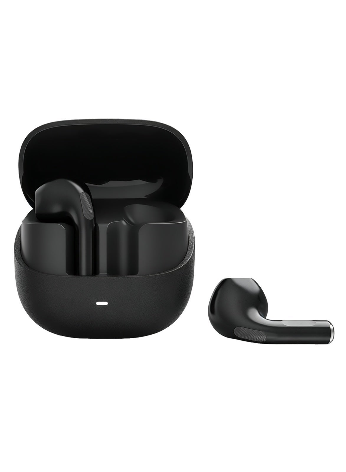 True Wireless Earbuds, Semi-In-Ear Bluetooth 6.0 Headphones, Bluetooth Earbuds with Easy Touch Control, Light-Weight Comfortable Earphones Noise Reduction Clear Call, Soft Ear Tips Ergonomic Fit for Daily Use Work Study Travel