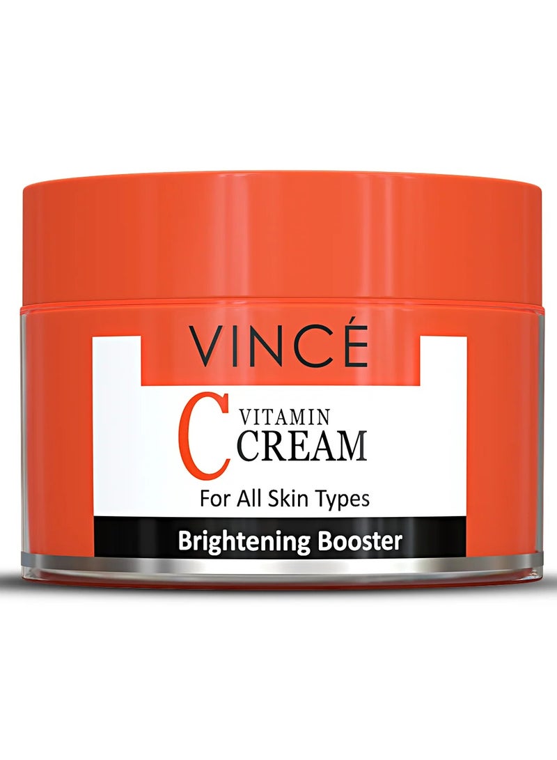 فينس كريم فيتامين سي من فينس - يضيء البشرة ويقلل من البقع الداكنة والتصبغ - يحفز الكولاجين ويقاوم الشيخوخة ويهدئ - يرطب ويعزز نضارة البشرة وشبابها - خالٍ من البارابين، 50 مل - Image 1