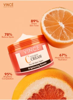 VINCE Vitamin C Cream – Brightens Skin, Reduces Dark Spots & Pigmentation – Stimulates Collagen, Fights Aging & Soothes – Moisturizes & Promotes Radiant, Youthful Skin – Paraben-Free, 50ml  - Image 4