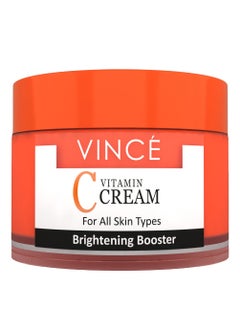 VINCE Vitamin C Cream – Brightens Skin, Reduces Dark Spots & Pigmentation – Stimulates Collagen, Fights Aging & Soothes – Moisturizes & Promotes Radiant, Youthful Skin – Paraben-Free, 50ml  - Image 1