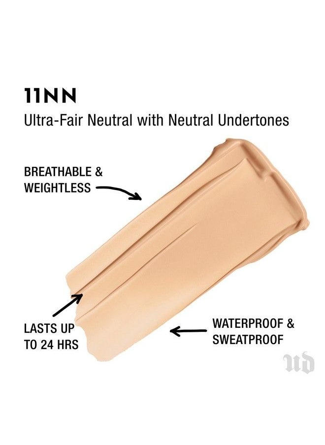 Urban Decay - Stay Naked Weightless Liquid Foundation 11NN Buildable Coverage with No Caking Matte Finish Lasts Up To 24 Hours Waterproof & Sweatproof 10 oz - Image 1