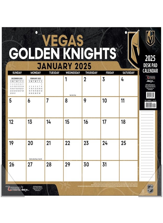 Turner Licensing TURNER SPORTS Vegas Golden Knights 2025 22x17 Desk Calendar (25998061575) - Image 1