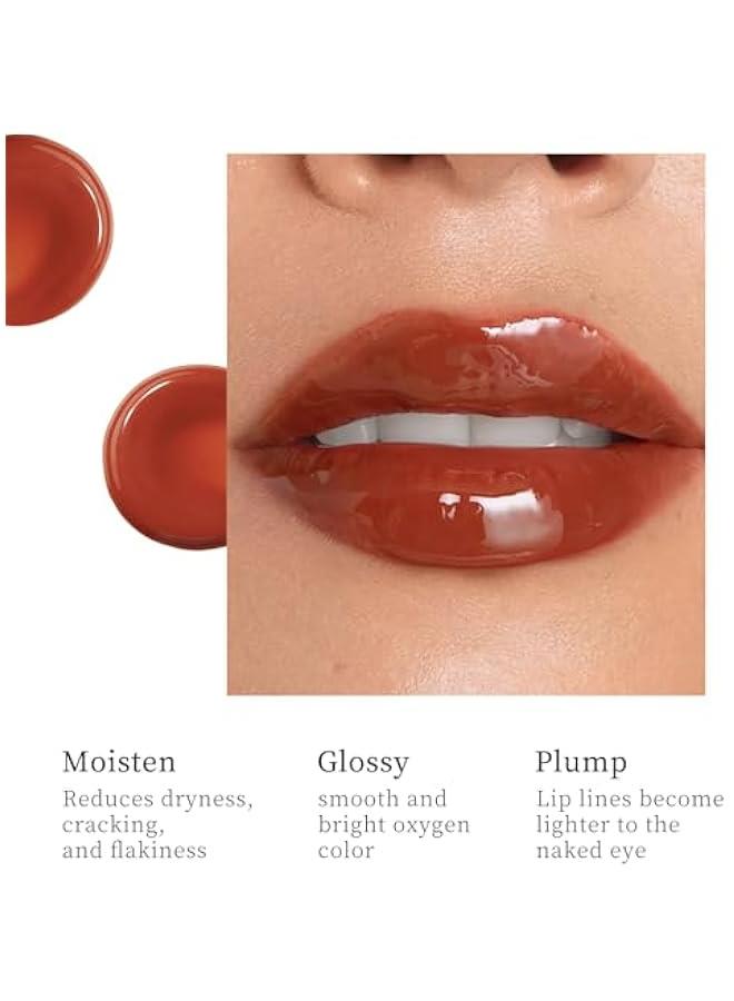 Generic Lip Jam Hydrating Lip Gloss | Glitter Glossy Plumping Lipgloss | High Shine Glass Finish Nude Colors Shiny Jelly Liquid Lipstick for Women and Girls (5 Colors Set)  - Image 5
