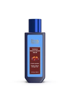 Blue Nectar Batana Oil for Thicker Hair Pure Honduras Batana Oil for Hair Growth with Organic Almond Oil Ayurvedic Hair Growth Oil for Stronger Hair 12 Herbs 100ml  - Image 1