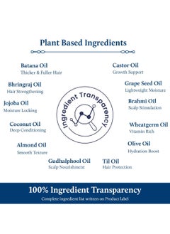 Blue Nectar Batana Oil for Thicker Hair Pure Honduras Batana Oil for Hair Growth with Organic Almond Oil Ayurvedic Hair Growth Oil for Stronger Hair 12 Herbs 100ml  - Image 4