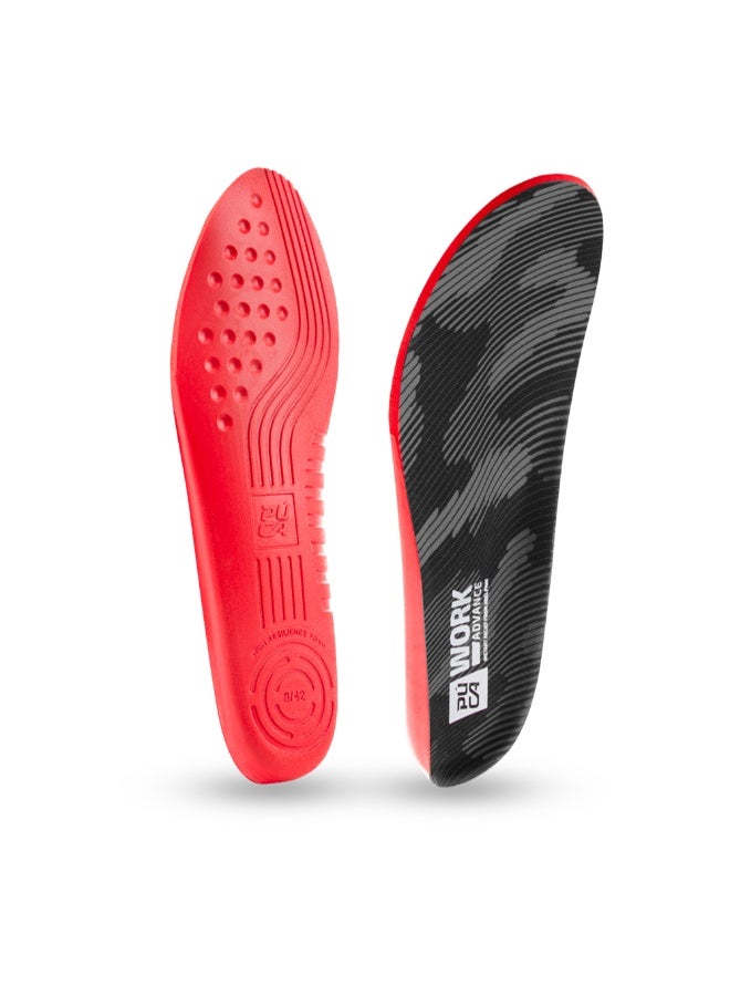 Puca Insole with Advanced Responsive Cushioning Best for standing long hours Work Advance Black - Image 2