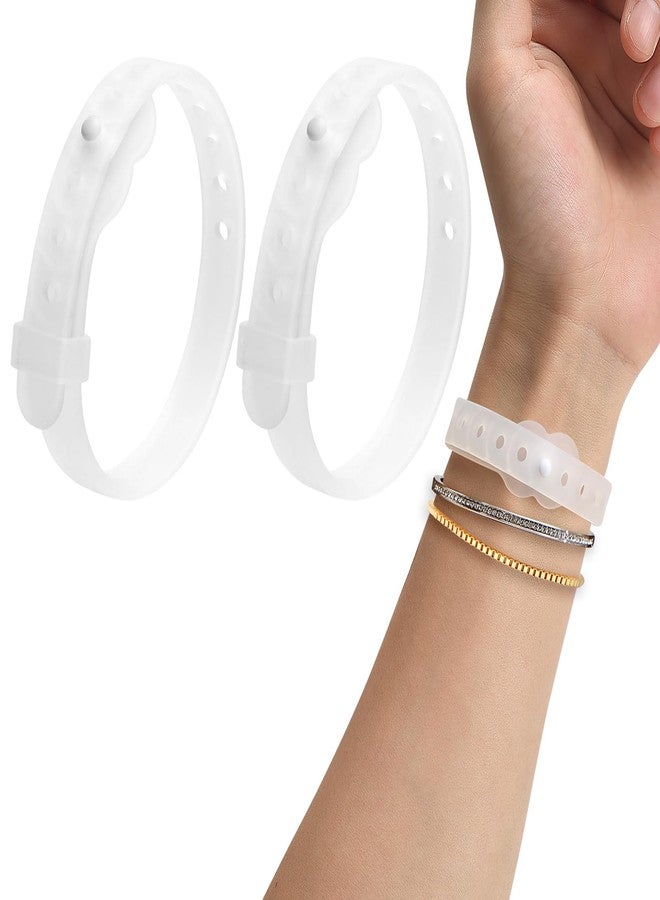 SZSTYYP Nausea Bands for Morning Sickness Relief Motion Sickness Bands Sea Sickness Wristbands Adjustable Acupressure Nausea Wristband-Transparent - Image 1