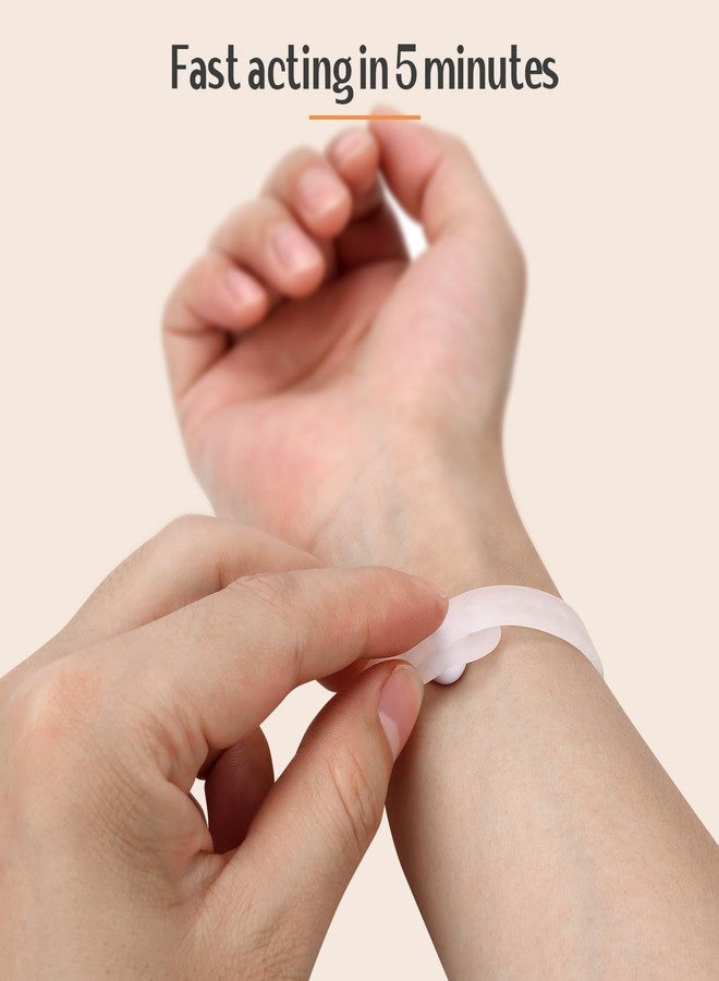 SZSTYYP Nausea Bands for Morning Sickness Relief Motion Sickness Bands Sea Sickness Wristbands Adjustable Acupressure Nausea Wristband-Transparent - Image 4