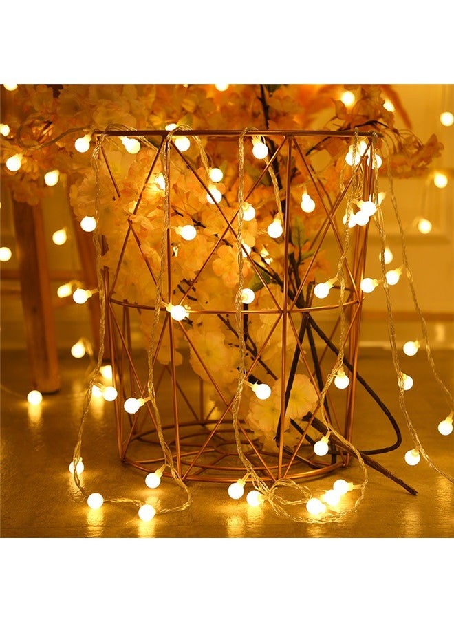 yongsheng Globe String Lights 10m 100 lights, Fairy Plug in Indoor String Lights for Bedroom,Classroom,Outdoor, Patio,Garden,Party,Wedding-Warm White  - Image 3