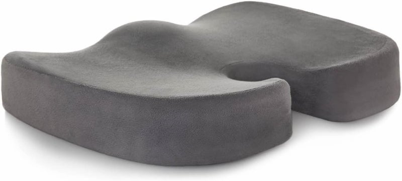 TELANPU Gel Enhanced Seat Cushion – Office Chair Cushion – Non-Slip Gel & Memory Foam Coccyx Cushion for Tailbone Pain - Desk Chair Car Seat Cushion Driving - Sciatica & Back Pain Relief(white) - Image 1