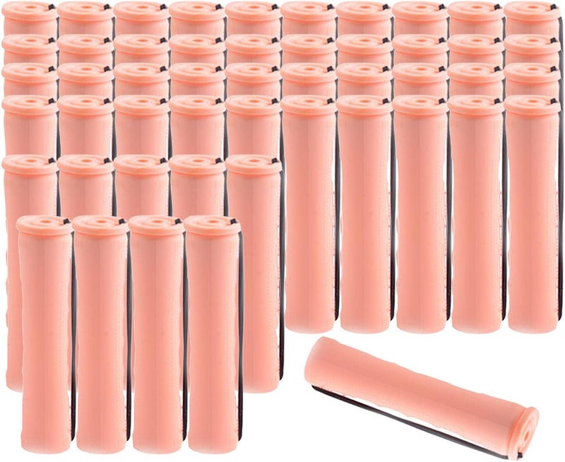klarako Cold Wave Perm Rods Curling Hair Long Short Hair Small Medium Large Size Heatless tural Rollers Women 1Pack Styling Hairdressing Tools - 50Pcs 2.0cm - Image 1
