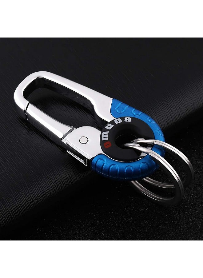 TechPro Antique Hook Locking Silver Metal Key Ring Key Chain For Gift Boys Girls & Friends  - Image 5