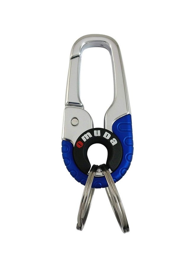TechPro Antique Hook Locking Silver Metal Key Ring Key Chain For Gift Boys Girls & Friends  - Image 1