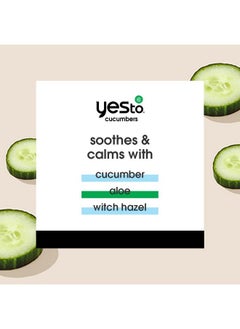 Yes To Yes To Cucumber Eye Treatment Bundle, Soothing Daily Treatment To Calm, Soothe & De-Puff Under Eyes, With Caffeine, Natural & Cruelty Free, 8ct Under Eye Masks & 0.5 Fl Oz Daily Eye Treatment  - Image 2