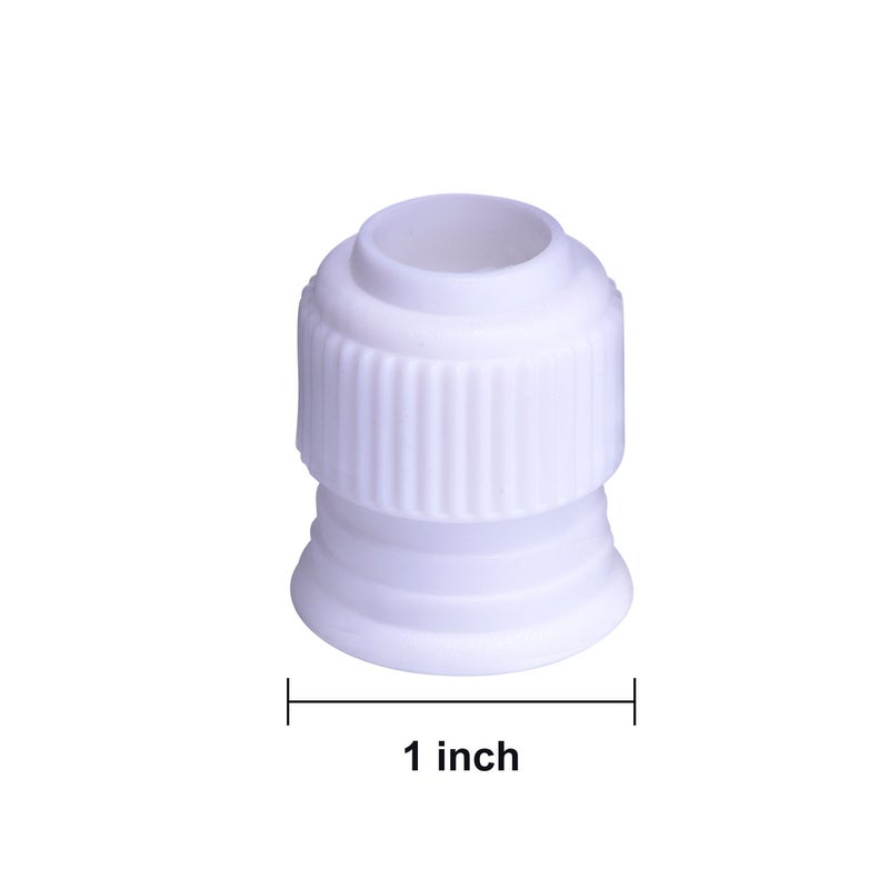 Shappy 12 Pieces Coupler Piping Bag Plastic Standard Couplers Cake Decorating Pipe Tip for Frosting Icing Nozzles (1.2 x 1 Inch) - Image 3